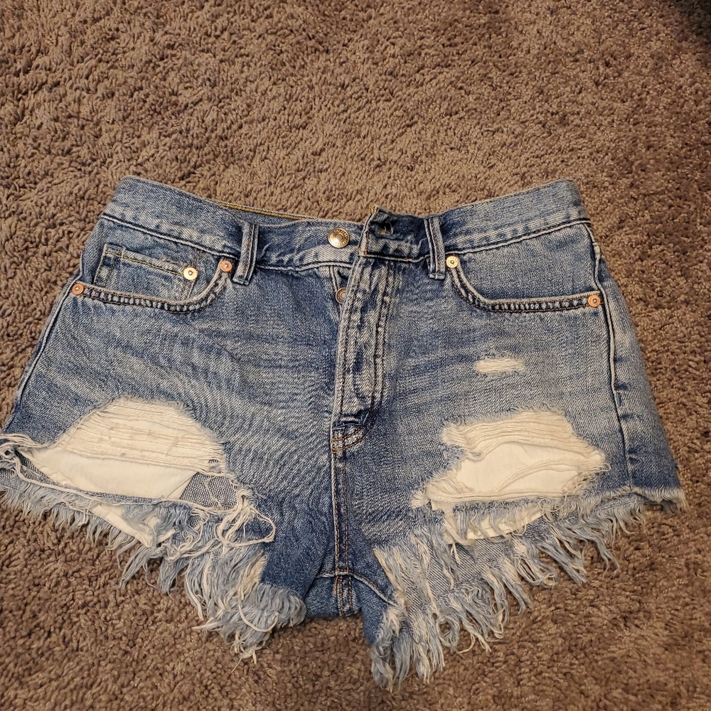 Distressed we the free shorts